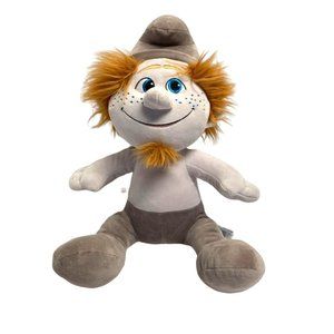 Build A Bear Smurfs 16 in Tall Seated Naughty Hackus Plush Stuffed Doll Toy